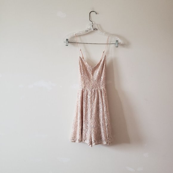 Urban Outfitters Pants - Urban Outfitters Kimchi Blue Cream Lace Romper 4